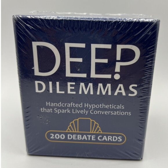 Deep Dilemmas 200 Debate Cards Game New (sealed) - Picture 1 of 3